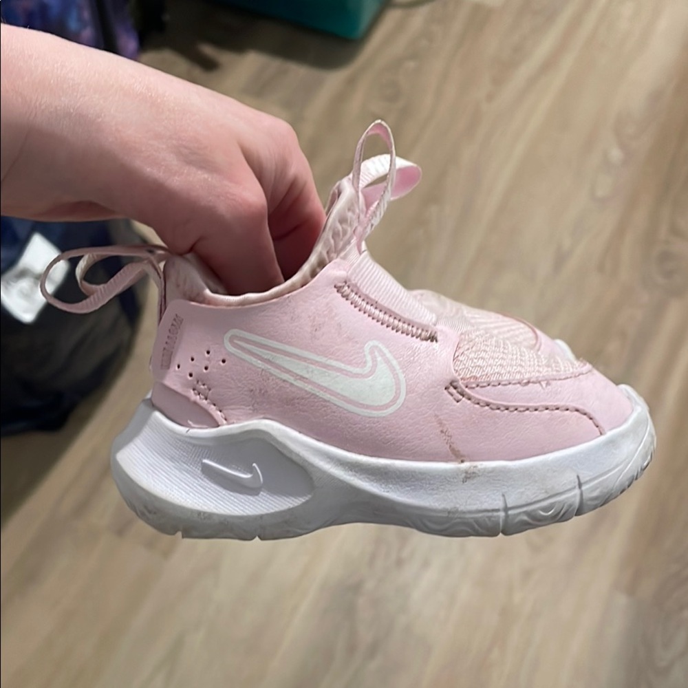 Nike Pink and White Baby Shoes